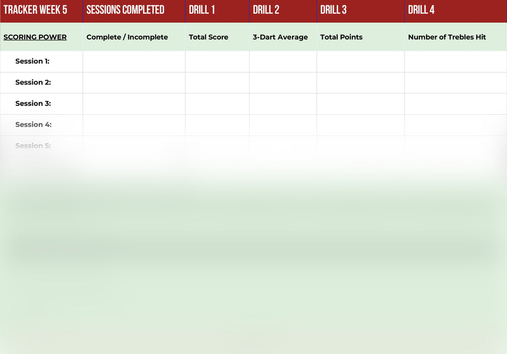 12-Week Darts Performance Programme