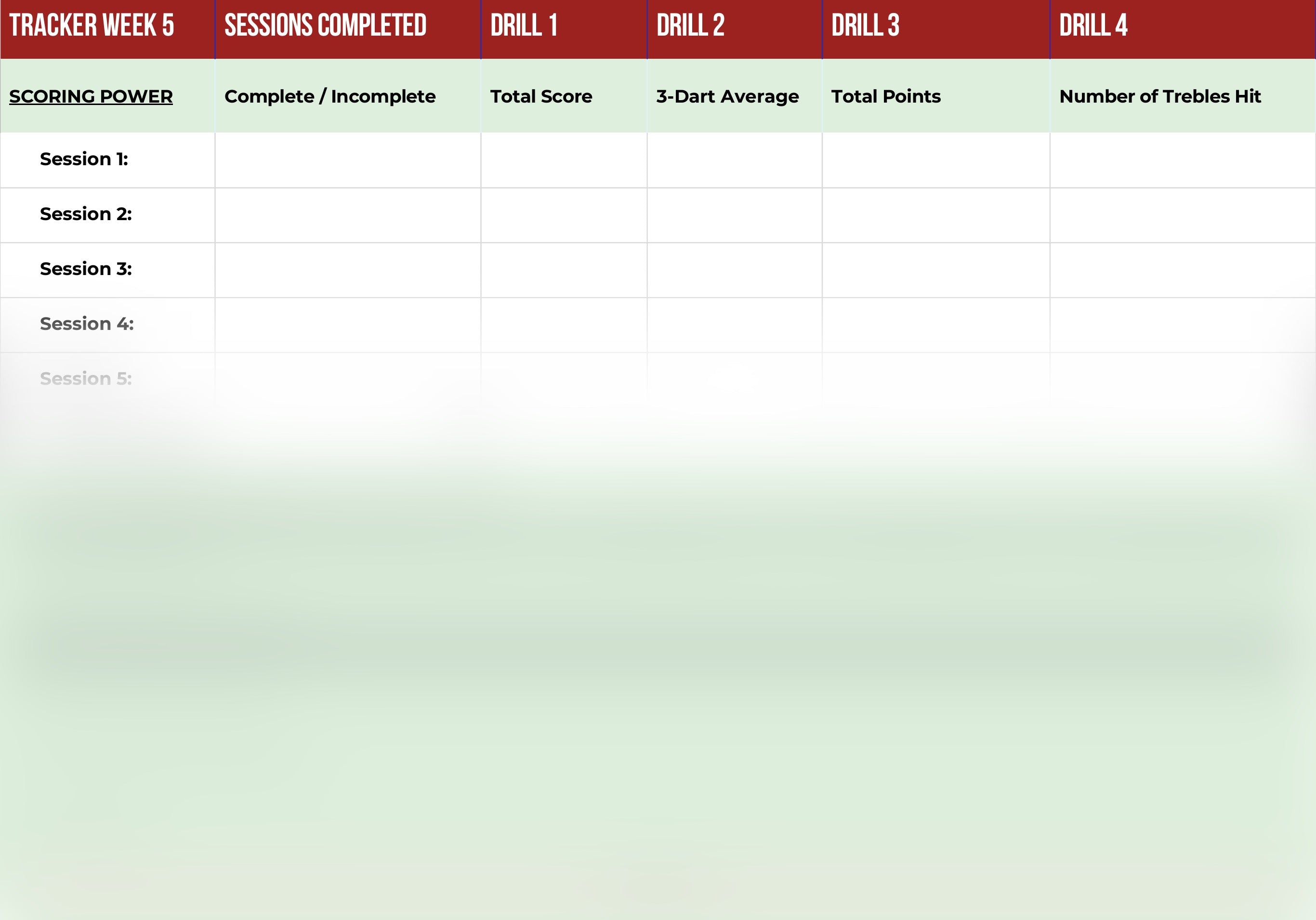 12-Week Darts Performance Programme