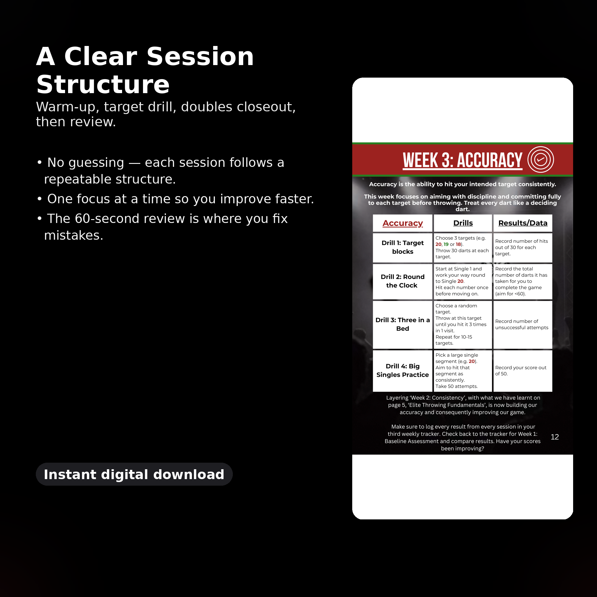 12-Week Darts Performance Programme