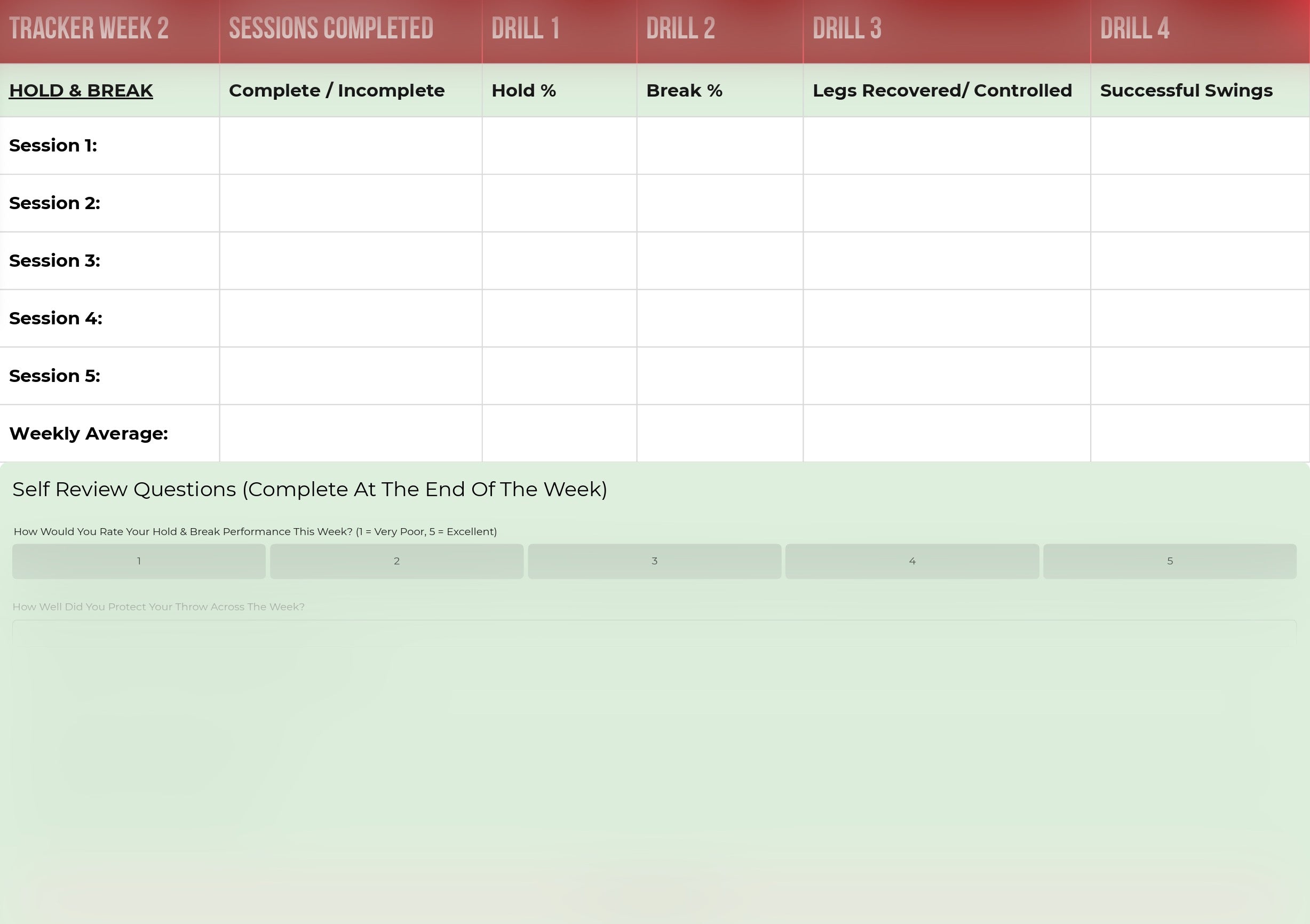 6-Week Matchplay Performance Programme