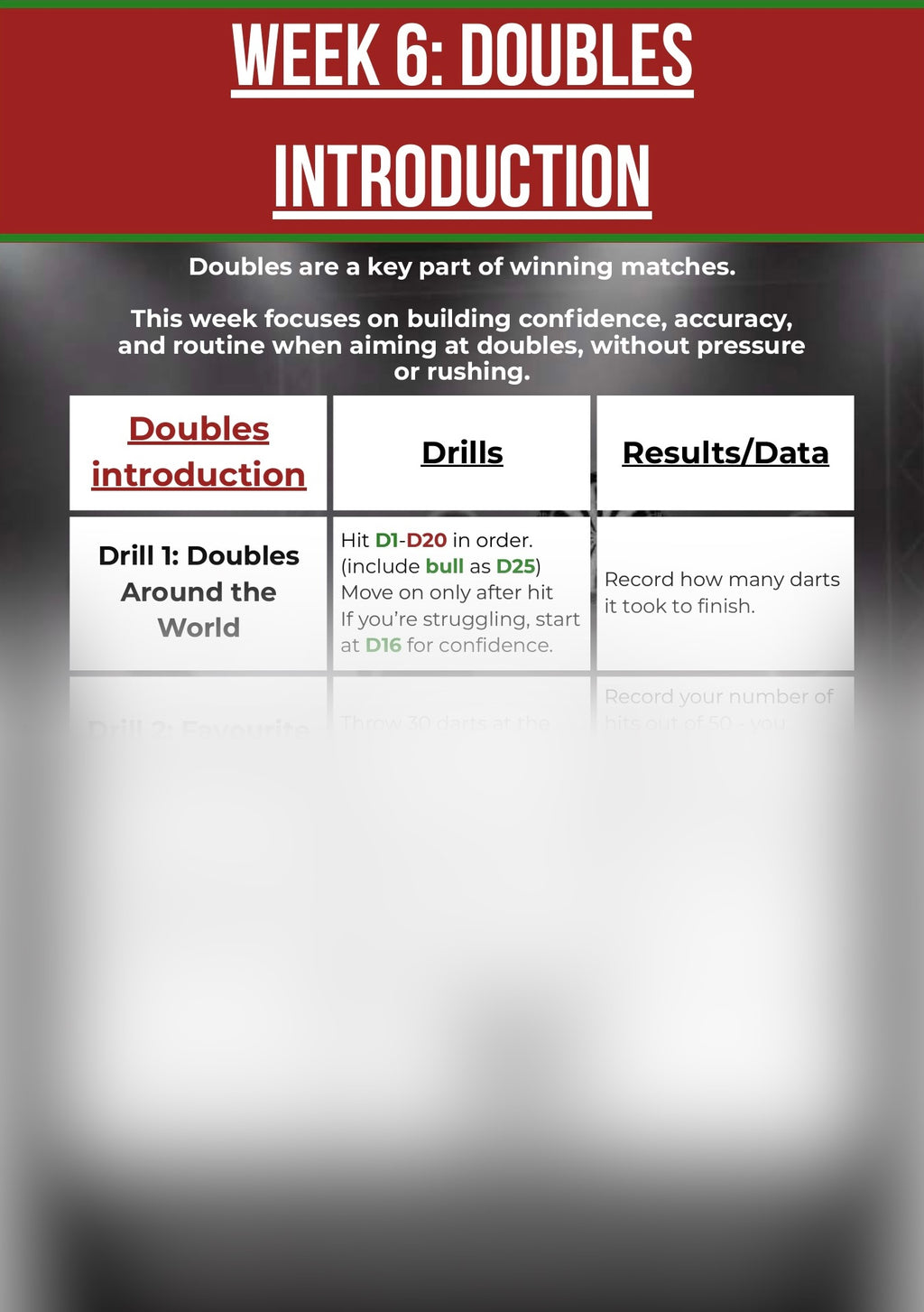 12-Week Darts Performance Programme