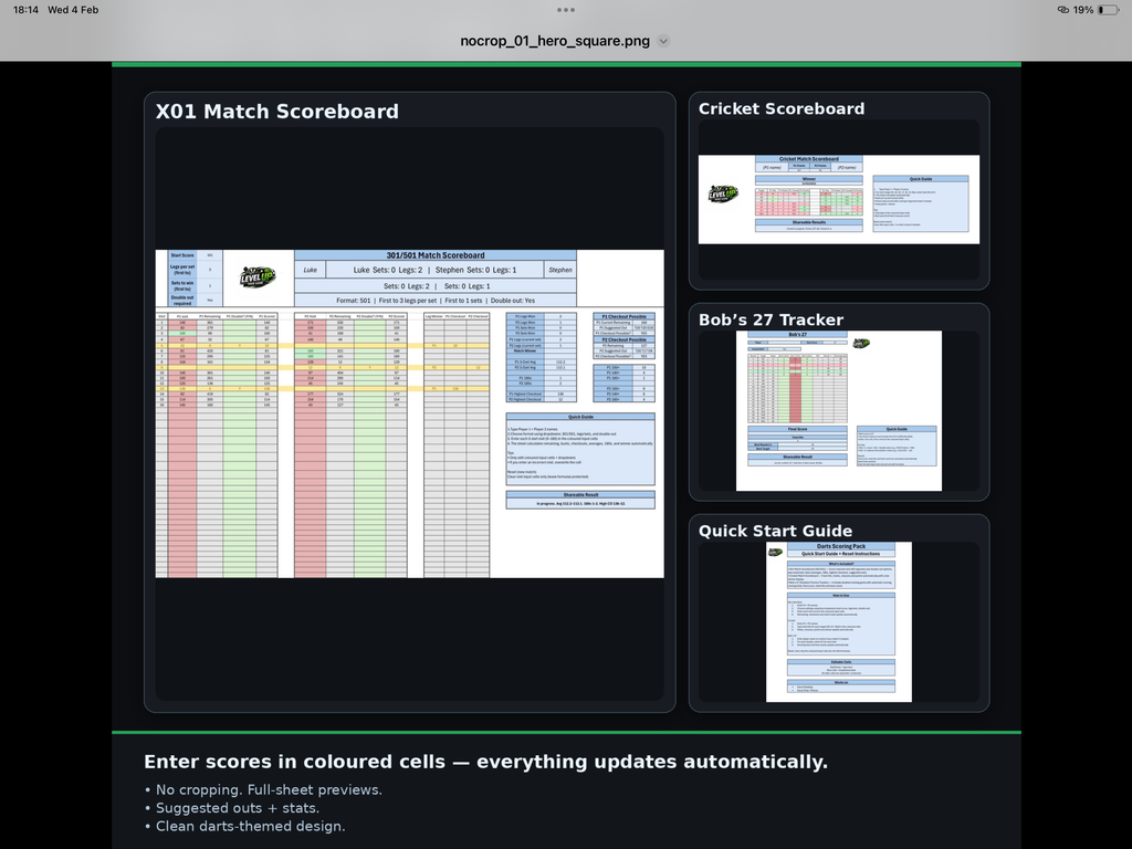 Ultimate Darts Scoring Pack