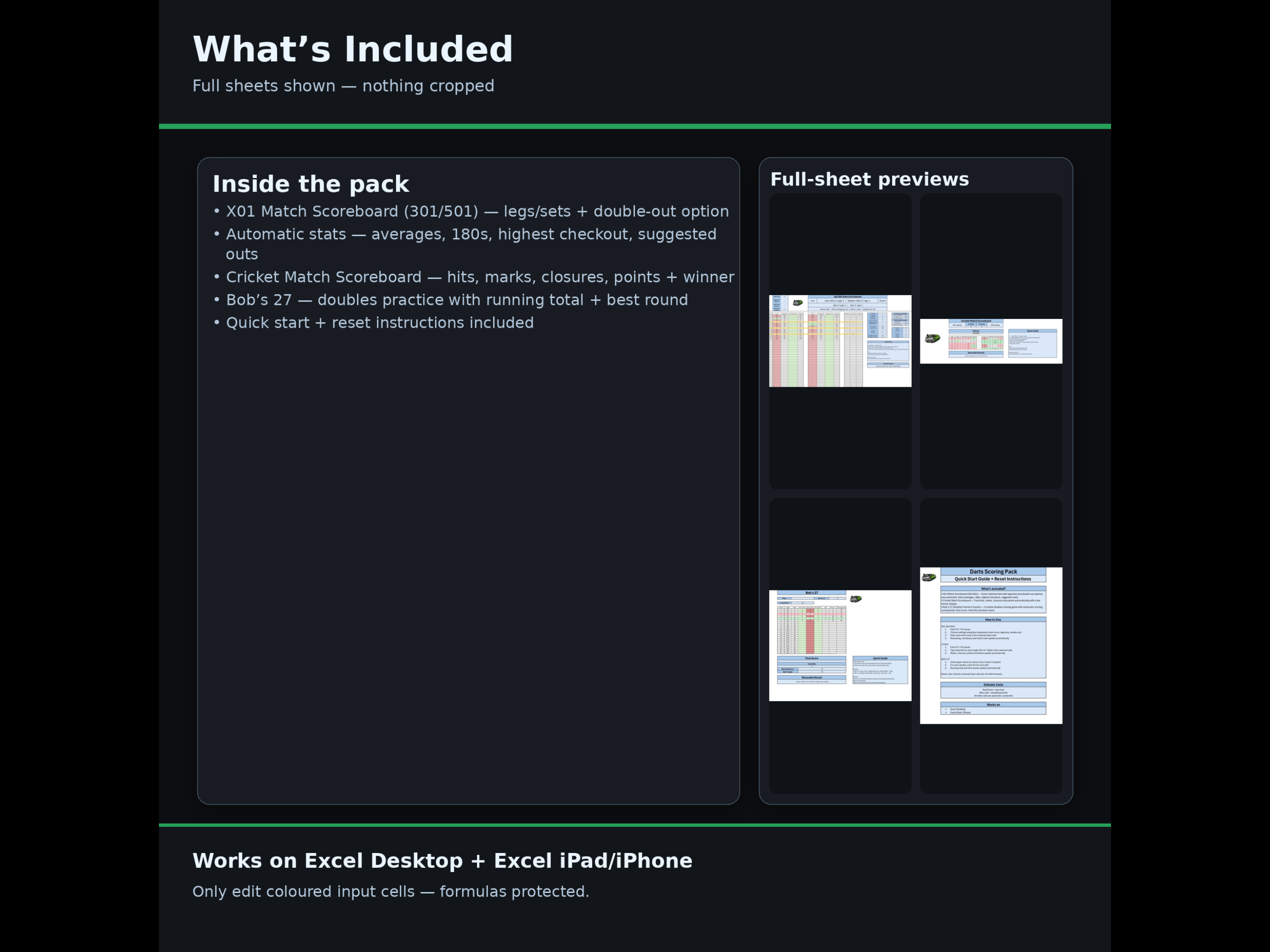 Ultimate Darts Scoring Pack