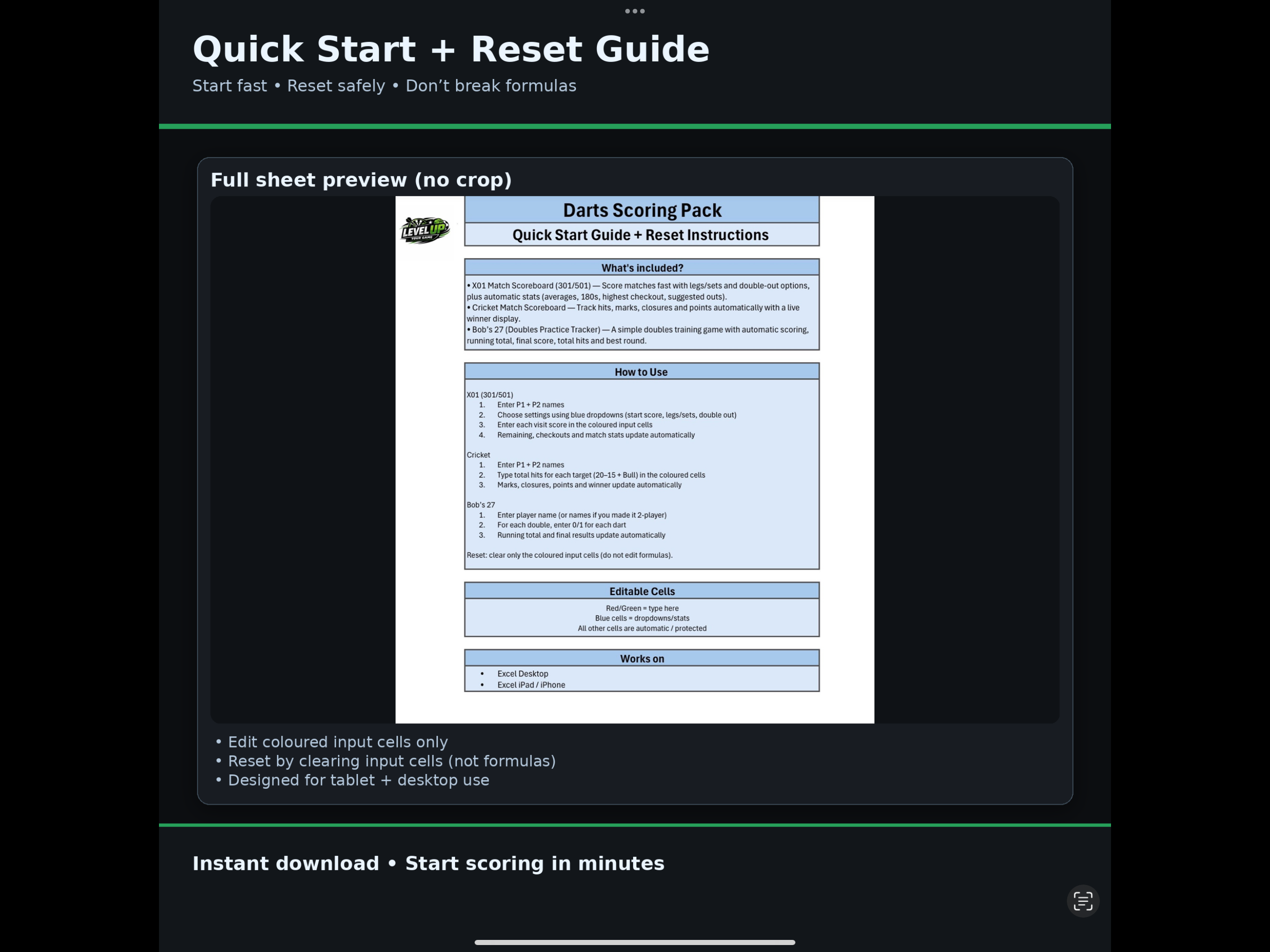 Ultimate Darts Scoring Pack