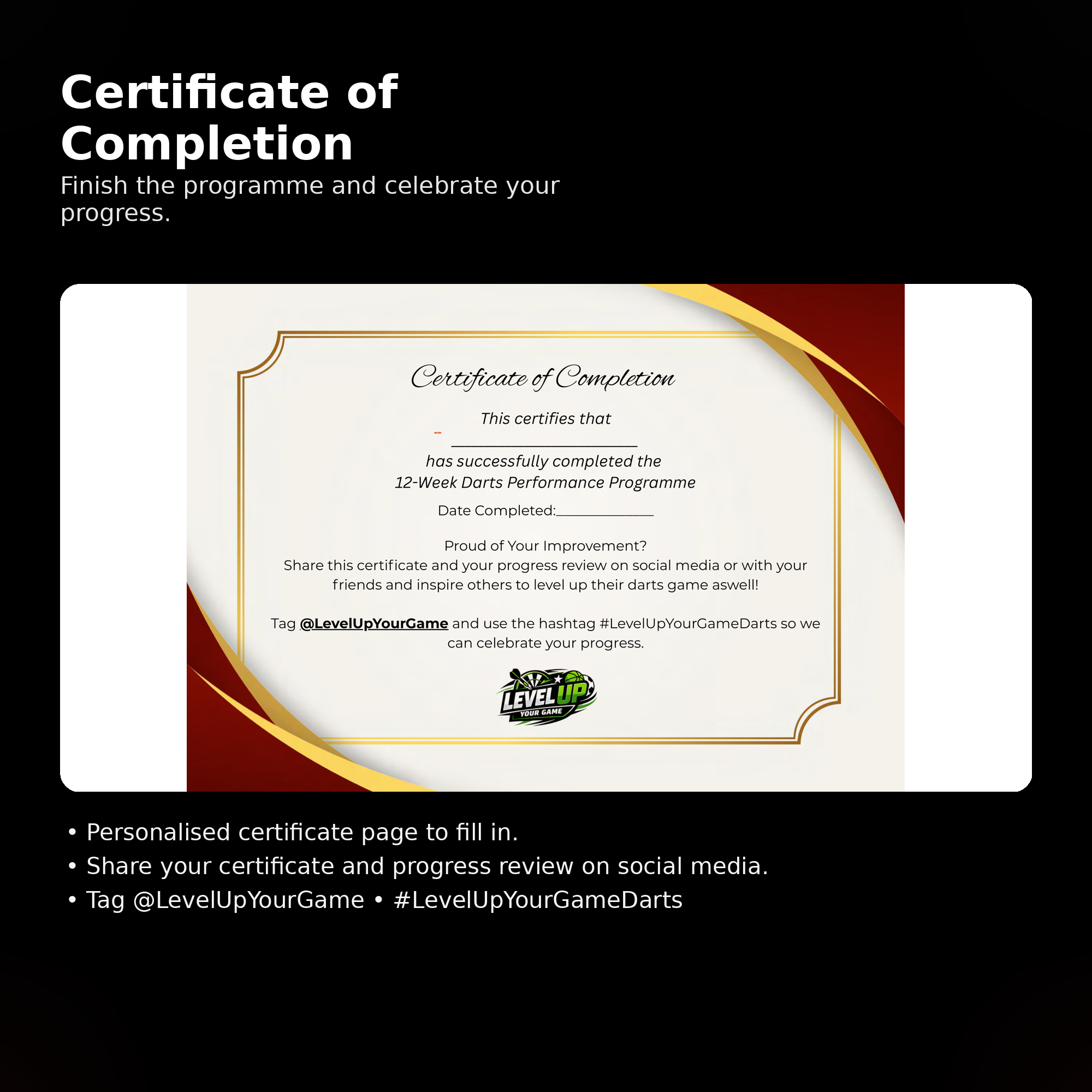 12-Week Darts Performance Programme